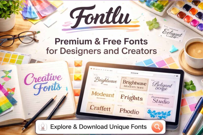 Fontlu – Premium & Free Fonts for Designers and Creators